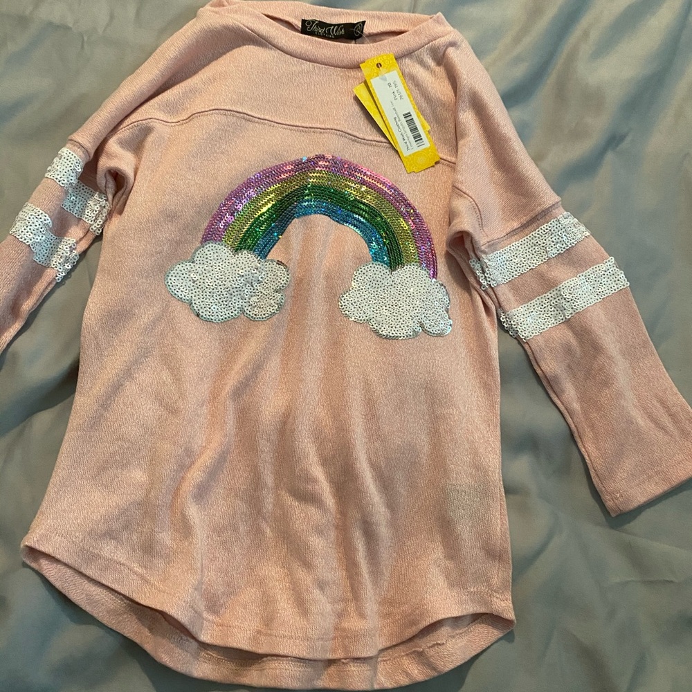 Girls rainbow long sleeve